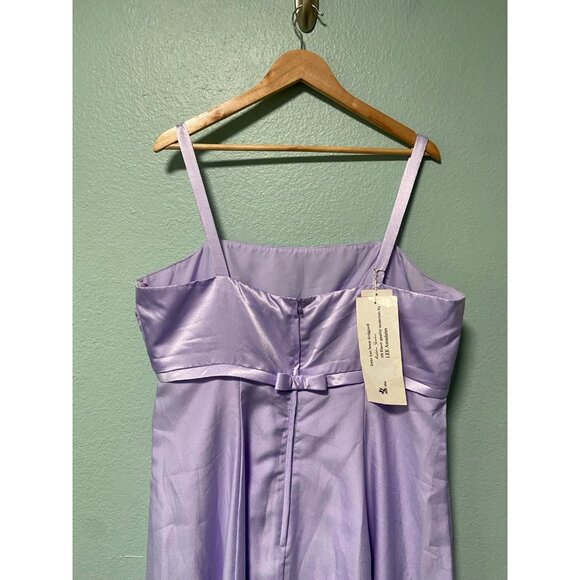 NWT Vintage Mori Lee Women's Plus Size Lavender Purple Bow Dress Size 20 - Picture 8 of 11